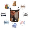 thumbnail image 6 of Kll Elephant Sunset In Kenya Waterproof Foldable Laundry Hamper Bucket With Handles For Storage Bin,Kids Room,Home Organizer (Small), 6 of 8