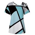 thumbnail image 4 of Camiseta sin tirantes con estampado de amor de manga corta y cuello redondo de verano para mujer Blusas OAVQHLG3B Store  lin121212, 4 of 5