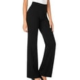 thumbnail image 3 of STETMN Women Stretchy Straight Dress Pants Regular/Tall Bootcut Elastic Waist Pull On Work Slacks, 3 of 7