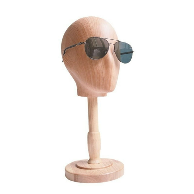 BELOVING Head Holder,Wooden Mannequin Head Stand for Hats Caps Decoration Multipurpose Prop Display Rack for Hairdresser Home Shop