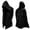 A Black, variant on Relaxed Fit Norse Mythology Hooded Jacket Streetwear Long Sleeve Cardigan Coat