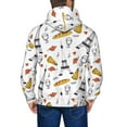 thumbnail image 5 of Zip Up Hoodies for Men - Eiffel Tower pizza Long Sleeve Comfrt Men'S Fashion Hoodies & Sweatshirts, Jackets for Men Hoodies Pullover Clothing Clothes with Pouch, 5 of 5