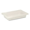 Rubbermaid Commercial FG350700WHT 2 Gallon 18 in. x 12 in. x 3-1/2 in. Food Tote Boxes - White