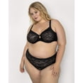 thumbnail image 3 of Curvy Couture No Show Lace High Cut Brief Panty, 3 of 5