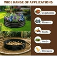 thumbnail image 5 of 36 Inch Fire Pit Ring, Large Fire Pit Ring for Outside Wood Burning, Fire Pits Rings with High-Temperature Coating for Backyard, Bonfire, Camping, Beach (3x3 FT), 5 of 6