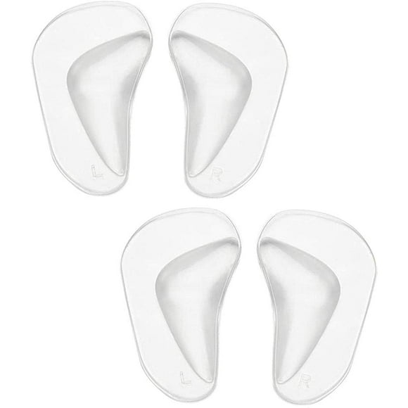 XINQIHANG 2 Pairs Gel Arch Support Cushions Pads Orthotic Flat Foot Insoles Orthopedic Silicone Arch Support Insoles Cushion Plantar Fasciitis Arch Pain Relief High Heel Inserts Reusable Arch Cushion