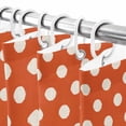 Bathroom Shower Curtain Lovely Polka Dots on Orange Waterproof Shower ...