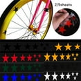 thumbnail image 5 of 2/5Sheets Cover Scratching Fluorescent Stars Cycling Tools MTB Bicycle Reflector Frame Wheel Sticker Decal Accessories Bike Reflective Stickers BLACK 2SHEETS, 5 of 8