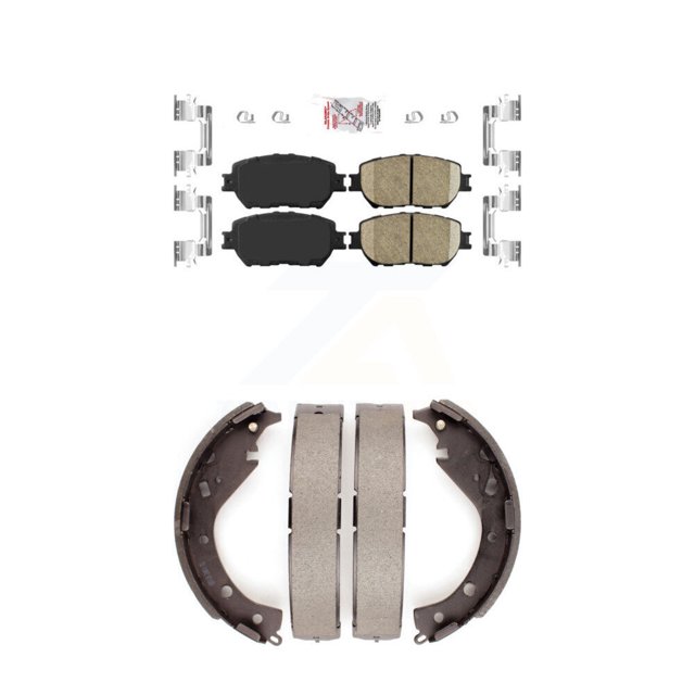 Transit Auto Front Ceramic Disc Brake Pads and Rear Drum Shoes Kit for Car Toyota Camry KNN-100095