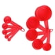 thumbnail image 5 of de tazas de cucharas medidoras portátiles piezas, herramientas de cocina para hornear Gadgets de cocina con cucharada de Cucharadas rojo Gloria Cuchara medidora, 5 of 6