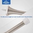 thumbnail image 4 of 30 Pack Spring Door Stopper with Rubber Bumper Satin Nickel 3-1/8" Flexible Spring Heavy Duty Wall Door Stop Low Mounted Door Bumper for Home (Satin Nickel), 4 of 7