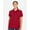 Red, variant on Harriton M205W Women's Valiant Cotton Snag Protect Polo-White-2XL