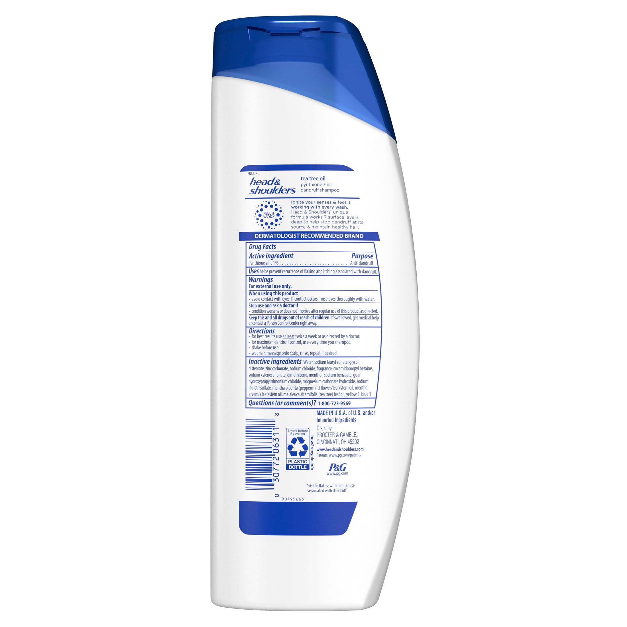Head and Shoulders Dandruff Shampoo, Tea Tree Oil, 12.5 fl oz