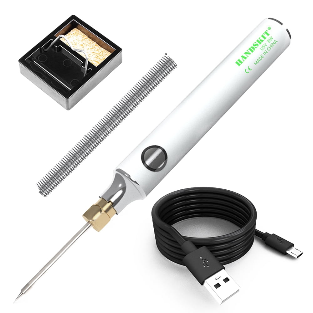 Kit Fer à Souder Sans Fil USB Rechargeable - Écran LCD, 5 Températures (260°C à 420°C) - Inclut Support Et Fil à Souder