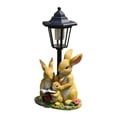 thumbnail image 2 of GROWTH TANK Garden Statue Solar Post Lamp Lawn Ornament for Spring Summer Decor Lifelike Rabbit, 2 of 9