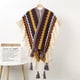 thumbnail image 4 of Poncho tipo capa de punto para mujer, cárdigan de punto tipo kimono con flecos para otoño e invierno, manta navideña, bufanda, regalos, 4 of 5
