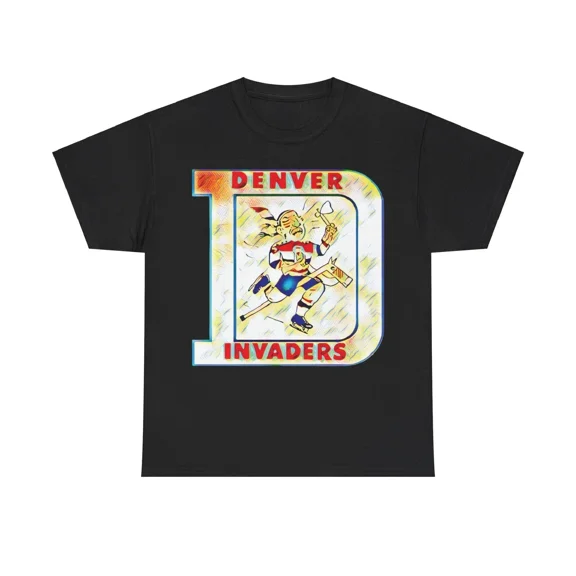 Denver Invaders Colorado Hockey Team Retro Sports Heritage Unisex T-Shirt, up to size 5XL