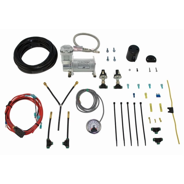 Air Lift Kit Compresseur à Ressort Helper 25856 Contrôleur de Charge; Commandes de Chemin Doubles 2 Ressorts Indépendants