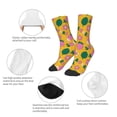 thumbnail image 3 of Fuzoiu Strawberry Print Kids Socks For Boys Girls,Grip Crew Socks with Non Slip,Lightweight Stretch Crew Socks,Toddlers Crew Boot Socks, 3 of 5
