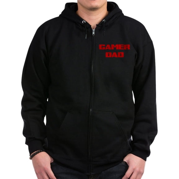 CafePress - GAMER DAD Zip Hoodie - Zip Hoodie, Classic Hooded Sweatshirt with Metal Zipper