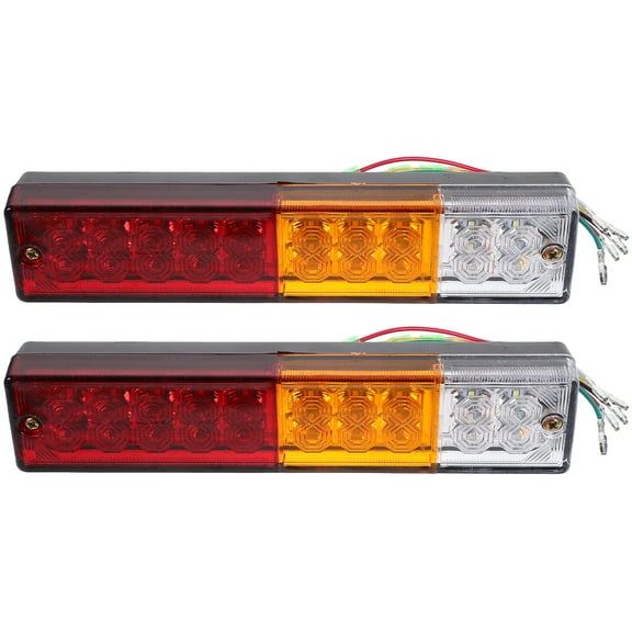 OUNONA 1 Pair HL-F-081 Trailer Tail Light 10-30V LED Trailer Lights Signal Running Lamp for Trucks Trailers