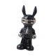 thumbnail image 4 of Figura de conejo astronauta coleccionable para estantería o entrada del dormitorio. Plata Negro, 4 of 9
