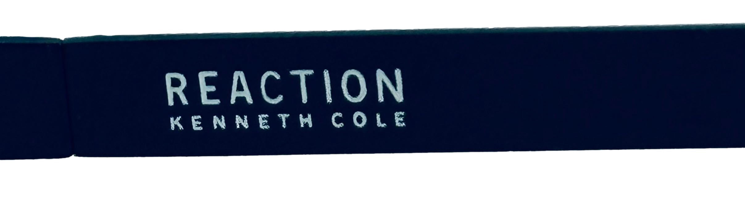 Kenneth Cole Reaction Mens Sunglass Dark Blue Metal Rectangle, KC1329. 91C