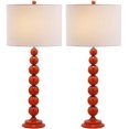 thumbnail image 6 of SAFAVIEH Jenna 32 in. Orange Iron Table Lamp with Off-White Cotton Shade, Set of 2, 6 of 8