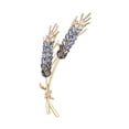 thumbnail image 1 of Broche de diamantes de imitación jinwen broche de hojas brillante azul, 1 of 8