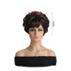 thumbnail image 3 of Pelucas con flequillo para mujer, peluca ondulada suelta, peluca de cabello corto rizado, peluca natural de moda, peluca corta de 26 cm para uso diario, fiestas, festivales y sombreros., 3 of 5