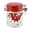 Red Viburnum 16.9 oz, variant on STP GOODS Ladybug Ceramic Storage Jar with Lid 25 fl oz (750 ml) Food Storage Container for Food Sugar Spice Organizer Jars, Red and White