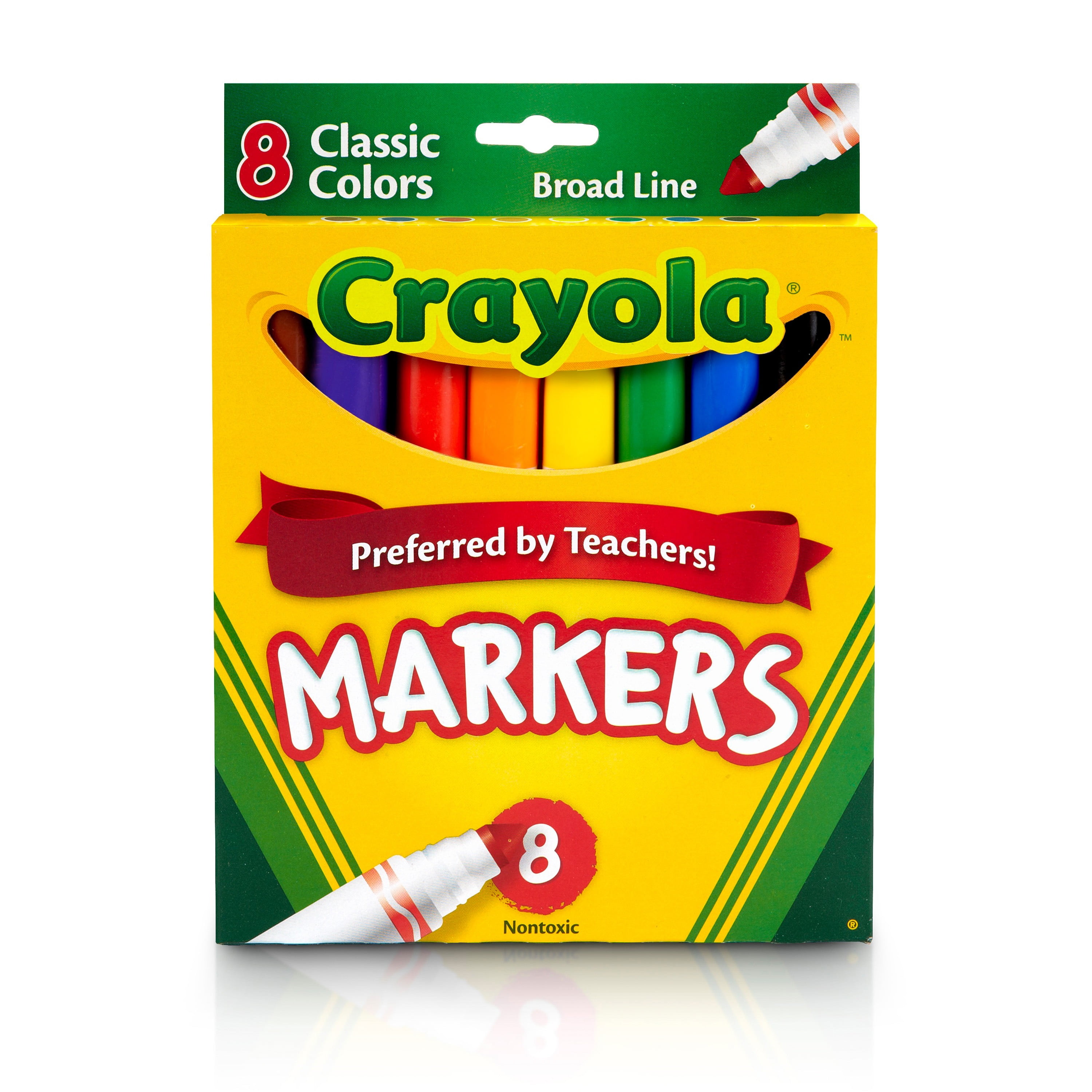 Crayola Classic Colors Broad Line Markers, 8 / Set (Quantity) Walmart