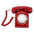 thumbnail image 1 of Vintage Desk Phone, Easy To Use Retro Telephone Durable  For Bedroom For Elderly For Hotel Red, 1 of 8