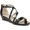 Black, variant on LifeStride Womens Yolanda Ankle Strap Open Toe Strappy Sandals