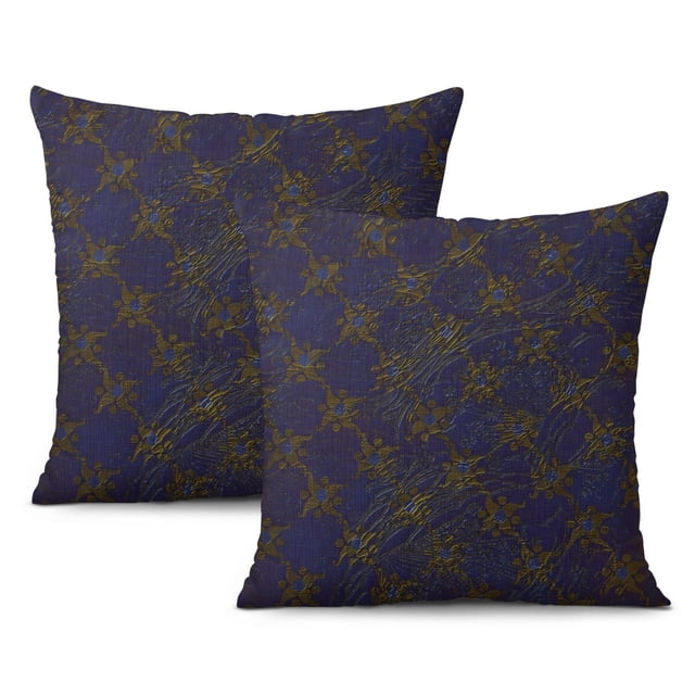 Set of 2 Linen Throw Pillow Covers | Geometric Stripe Design | 16x16 Inch | Perfect for Home Decoration and Outdoor Use | Ideal for Couch, Sofa or Bed