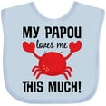 thumbnail image 3 of Inktastic My Papou Loves Me Boys or Girls Baby Bib, 3 of 4
