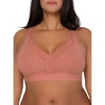 thumbnail image 4 of Fruit of the Loom Women’s Back Smoothing Full Coverage Wireless Bralette, 2-Pack, Style FT842A, 4 of 6