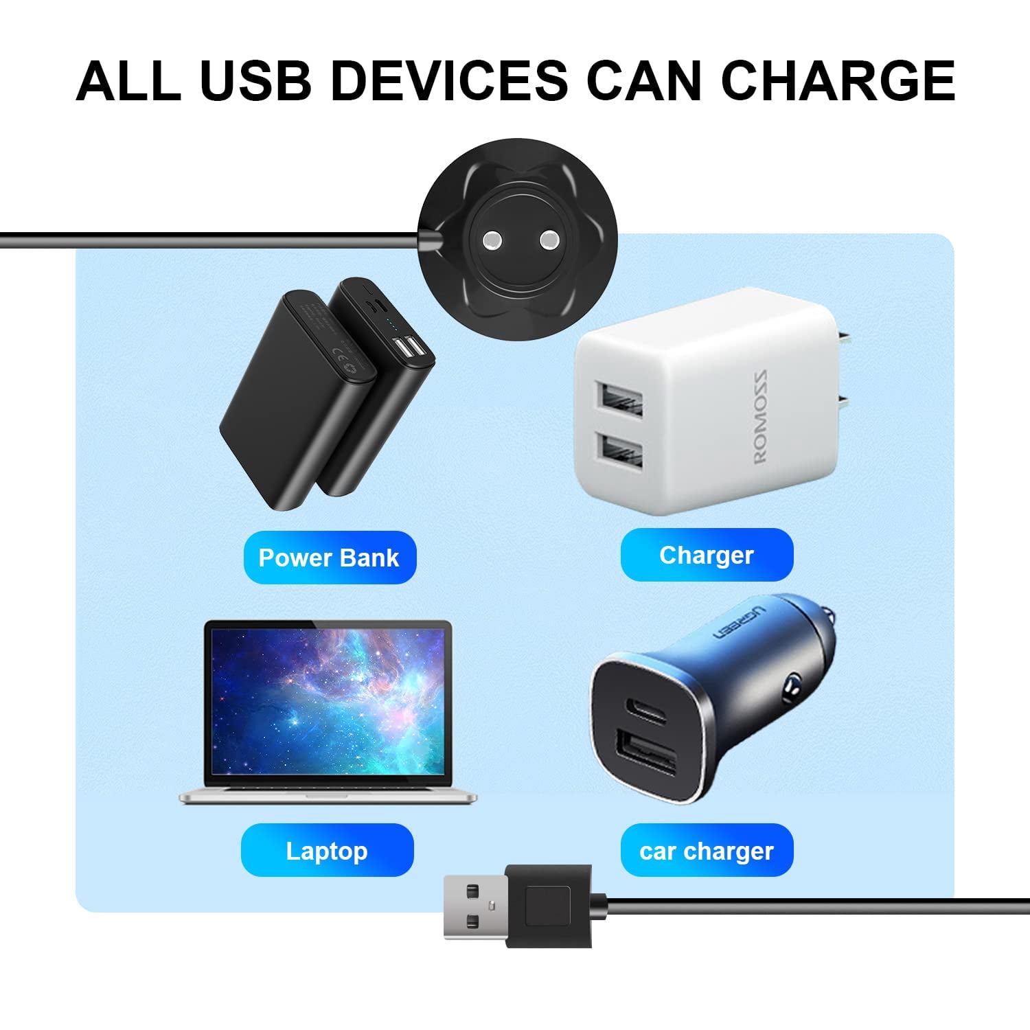 rose toy charger Magnetic Charging Cable Rose Toy USB Magnetic Charger – Fast Charging Cable  & Adapter For Rose Toys Vibrator Charging Cable main image 1