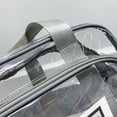 thumbnail image 4 of Mochila Bolso de lona de PVC transparente Ndcxsfigh Bolso de fitness deportiva gran capacidad gris, 4 of 7