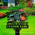 thumbnail image 2 of Handmadetneonsign Waste Collector Metal With Stake, Driver Metal Sign, Grave Marker, Metal Yard Stake 65650, 2 of 5