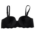 thumbnail image 4 of JGTDBPO Wirefree Bras For Women Soft Push Up Seamless Comfort Bra With Detachable Shoulder Straps Back Smoothing Everyday Bras, 4 of 5