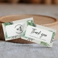 thumbnail image 2 of Koyal Wholesale Thank You For Supporting My Small Business Cards, Line Design Tropical Leaves, 100-Pack, 2 x 3.5- Inch, 2 of 5
