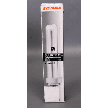 Sylvania 21114 CF26DD/835/ECO 26-Watt 3500K 2-Pin Double Tube Compact Fluorescent Lamp