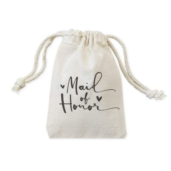 Maid of Honor Wedding Favor Bags, 6-Pack