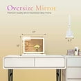 thumbnail image 4 of LED Lighted Vanity Mirror with Aluminum Frame, Dimmable 3 Color Modes & Memory Function, Makeup Mirror for Bathroom Bedroom, 4 of 9