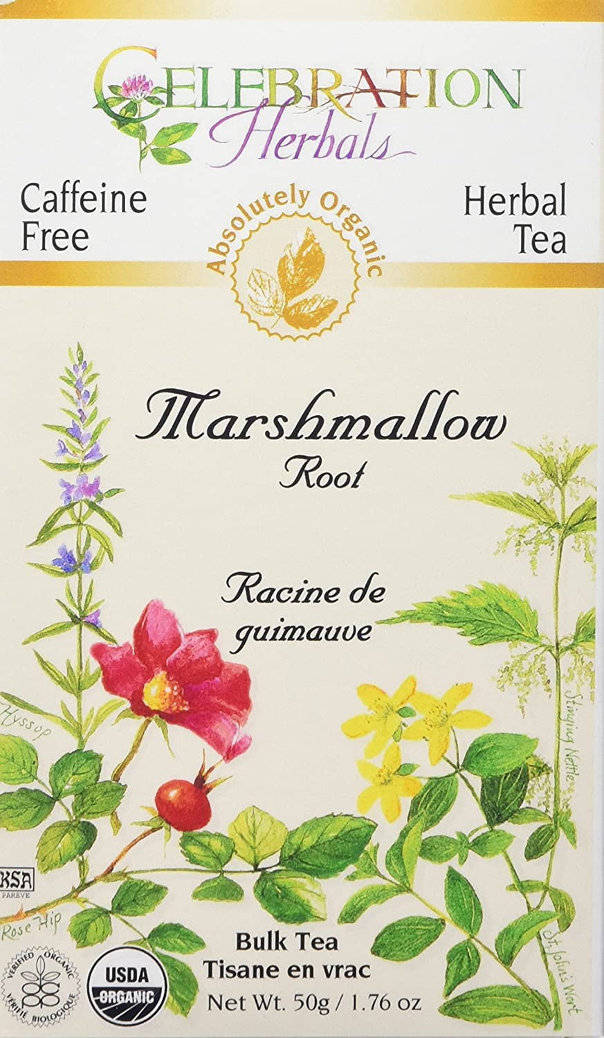 Celebration Herbals Organic Marshmallow Root Bulk Tea Caffeine Free