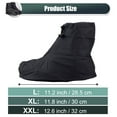 thumbnail image 2 of IC ICLOVER Shoe Covers Rain Boots 360 Waterproof Rainproof PVC Fabric Zippered Overshoes Protector Bike Motorcycle Anti-Slip Travel Women Men Black XXL Size US 13, 2 of 9