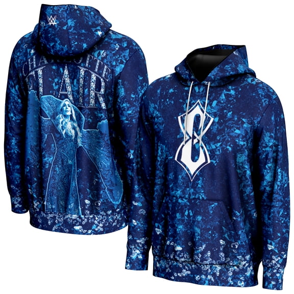Youth ProSphere Blue Charlotte Flair Superstar Pullover Hoodie