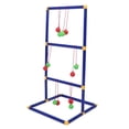 thumbnail image 3 of Ladder Ball Set, Toss Match Ladder Toss Game Set Easy Set Tup Interaction Replacement with 12pcs Small Balls for Outdoor, 3 of 7