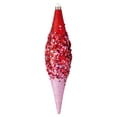 thumbnail image 4 of 4-Count Red and Pink Glitter Ombre Finial Shatterproof Christmas Ornaments, 8.3", by Holiday Time, 4 of 5